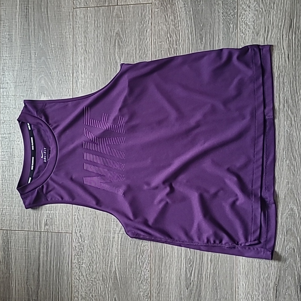 Nike Dri-Fit tank/muscle tee, purple, size  medium